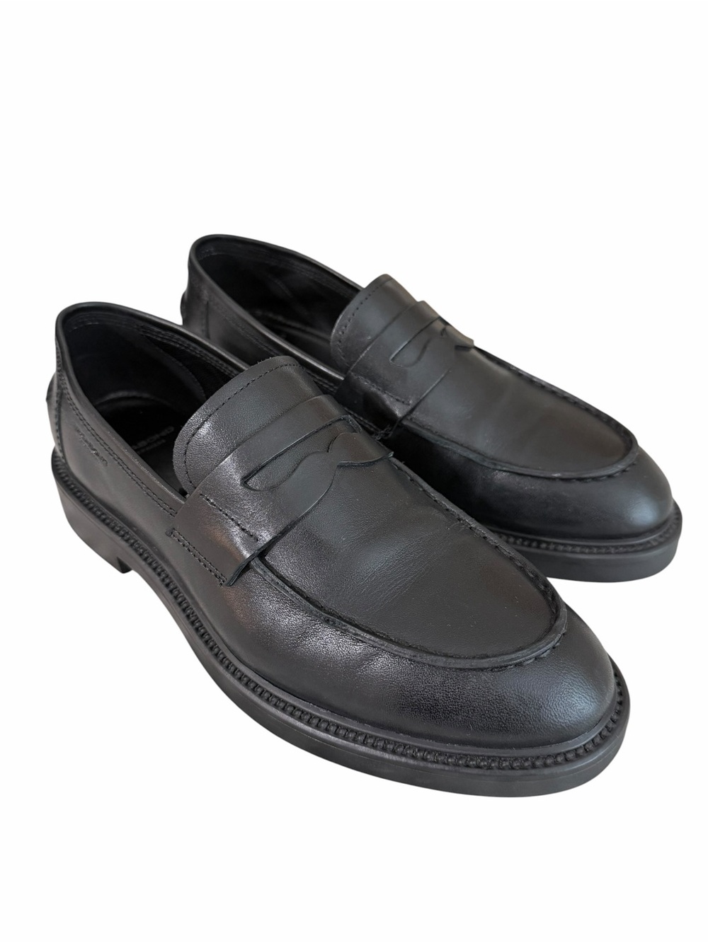 Vagabond Alex W Loafers Black Size 38 8US Penny Loafer Smooth Leather Preppy